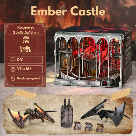 DIY Book Nook - Ember Castle | Miniaturní domeček Minicity