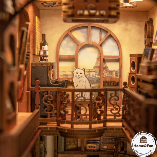 Kouzlo, které rozzáří knihovnu – DIY Book Nook - Secret Rhythm | Cutebee Miniaturní domeček