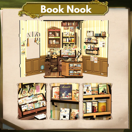 DIY Book Nook - Kuchařská knihkupectví | Cutebee