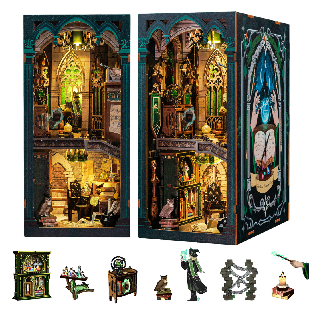 DIY Book Nook - Darkness Common Room |  Puzzle 3D