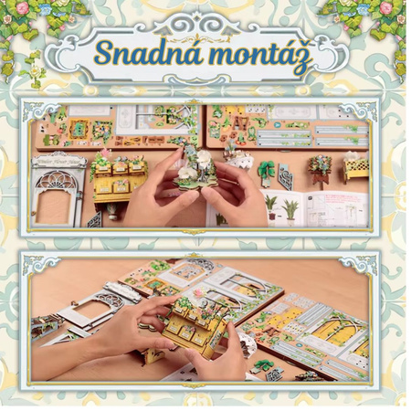 DIY Book Nook - Dům Windsor Flowe | Cutebee Miniaturní dům