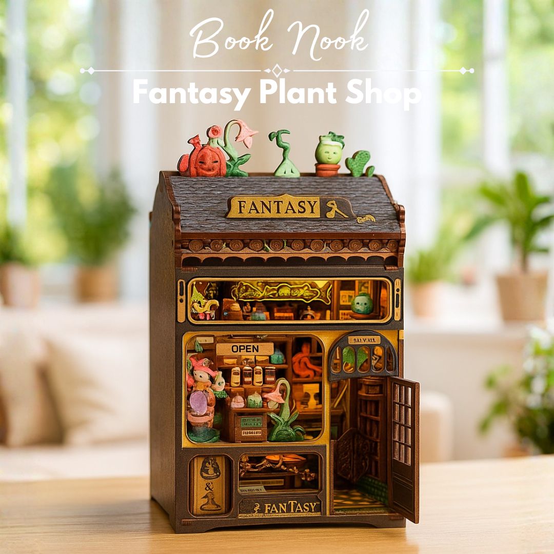 DIY Book Nook - Fantastic Garden Shop Nová verze | Cutebee Miniaturní domek