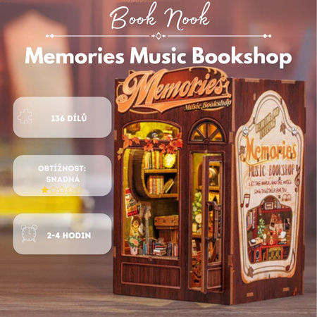 DIY Book Nook - Memories Music Bookshop | Cutebee