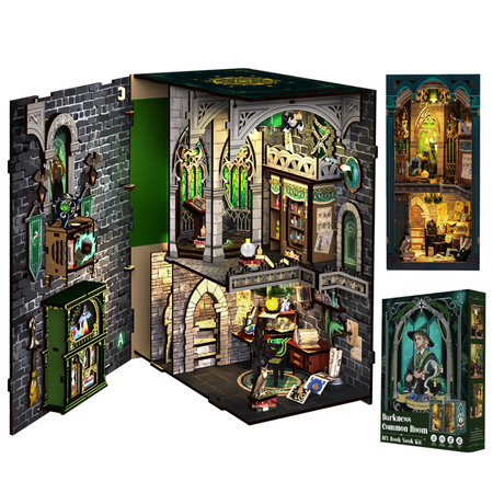DIY Book Nook - Darkness Common Room |  Puzzle 3D