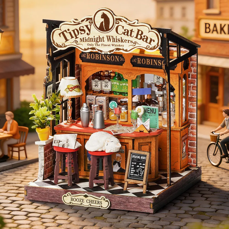 Miniaturní bar 3D - Tipsy Cat Bar | Rolife