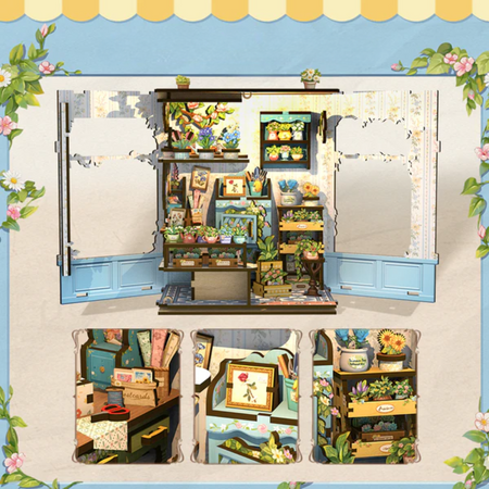 DIY Book Nook - Anna's Blue Blossom | Cutebee