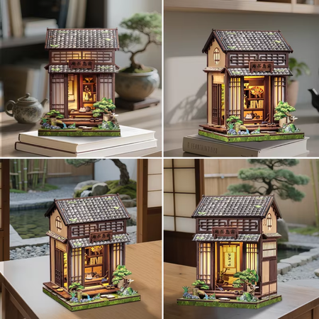 DIY Book Nook - Kirishima Cha-an Cutebee Puzzle 3D