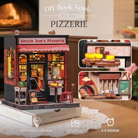 DIY Book Nook - Pizzerie | Cutebee Mini house