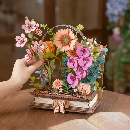 Kvetoucí kniha - Puzzle 3D | Rowood