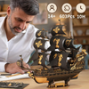 Dřevěná sada Puzzle 3D - Pirátská loď | Rokr gift dřevěné puzzle