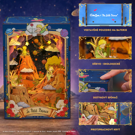 The Little Prince and the Rose – DIY Book Nook Cutebee | 3D puzzle Dárek