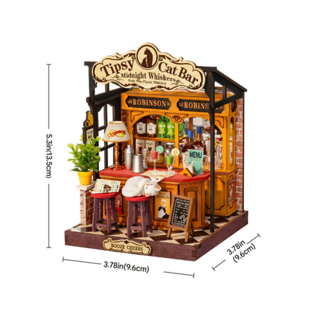 Miniaturní bar 3D - Tipsy Cat Bar | Rolife