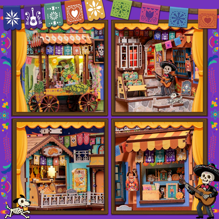 Plaza de los Muertos - DIY Book Nook | CuteBee